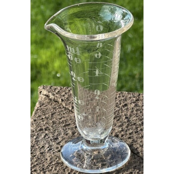 Whitall Tatum Glass Beaker SCIENCE LAB Apothecary Measure Etch Type Ill A-2 Vtg - Picture 8 of 10